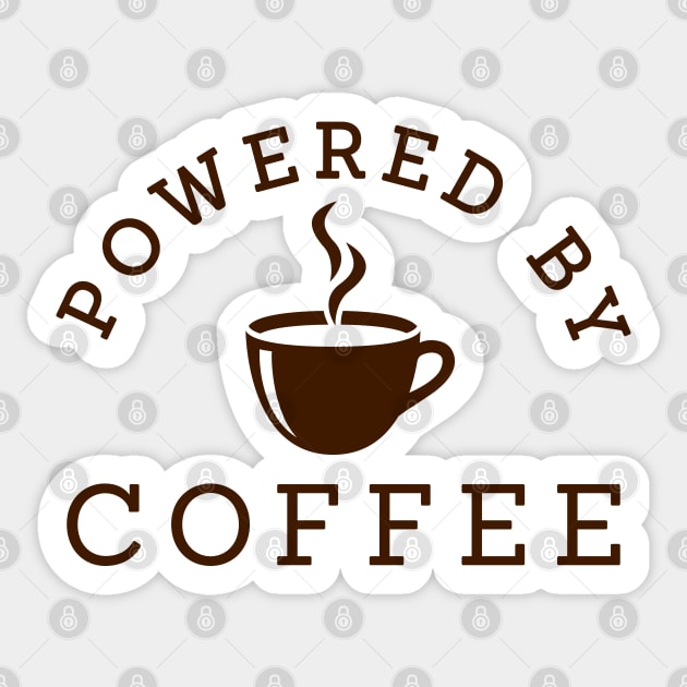 Powered by coffee Sticker by Florin Tenica